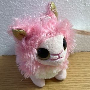Scruff A Luv Baby Alpaca Plush Mini Come Alive Pet Pink Stuffed Animal Rare 5"